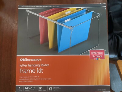 Office Depot Letter Hanging Folder Frame Kit Fits In File Drawer Size ...