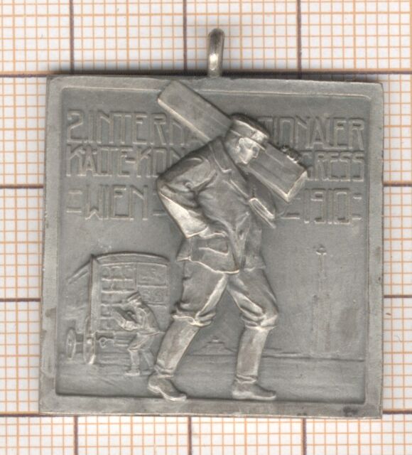 Österreich Medaille Bis Thema Little Common: Prospekthalter Eis Vienne 1910