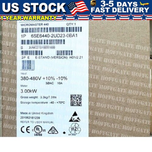 New Siemens 6SE6440-2UD23-0BA1 6SE64402UD230BA1 MICROMASTER440 without filter