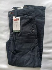 NEW Wrangler Boys Slim Utility Pants w/ Adjust to Fit Waistband 7 Regular Navy