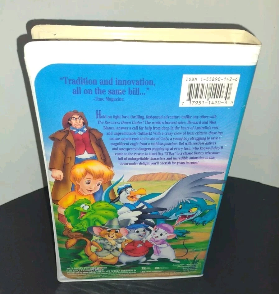 The Rescuers Down Under (VHS, 1991) - Image 2 of 4
