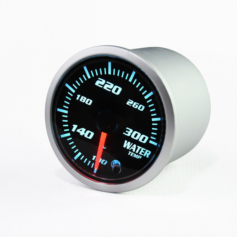 52 Mm Digitale Watertemperatuurmeter – Blauw LED-display, Fahrenheit 104-300°F – Universeel Voor Auto & Motor – Met Sensor, 12V, Zwarte Behuizing