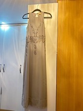 Maya grey petite embellished maxi dress