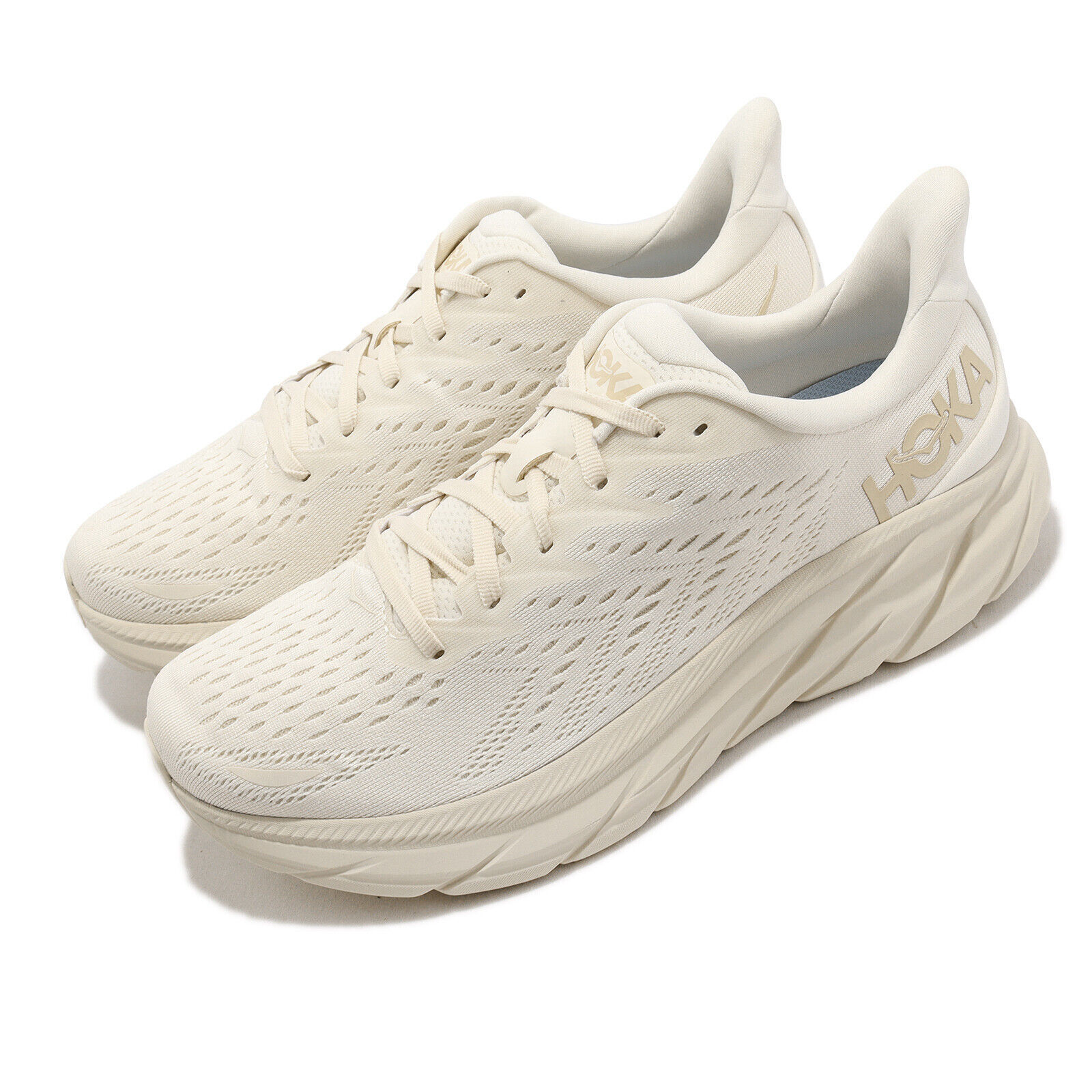 hoka clifton 8 eggnog womens