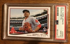 2014 Topps Update Mookie Betts Rookie RC Debut Base PSA 10 US301 Red Sox Dodgers
