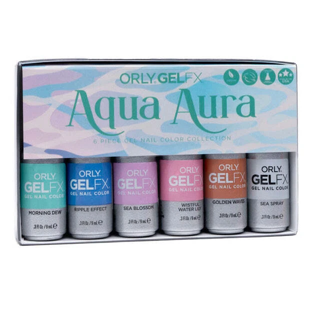 Orly Gel Fx - Aqua Aura Spring 2024 Collection 0.3 oz/ 9mL 6 pcs