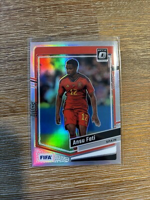 Ansu Fati 2023-24 Panini Donruss Optic Silver Prizm NRMT+ Spain