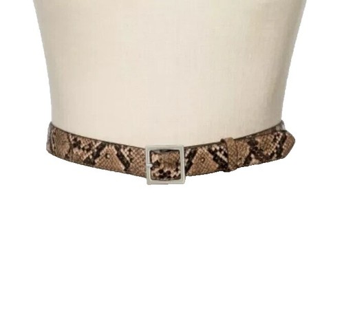 Justin Top Grain Cowhide Leather Belt, Skinny 34” USA Brown Gold