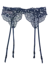 $45 VICTORIAS SECRET DREAM ANGELS FLORAL LACE ALLURE SHINE GARTER BELT XS/S M/L