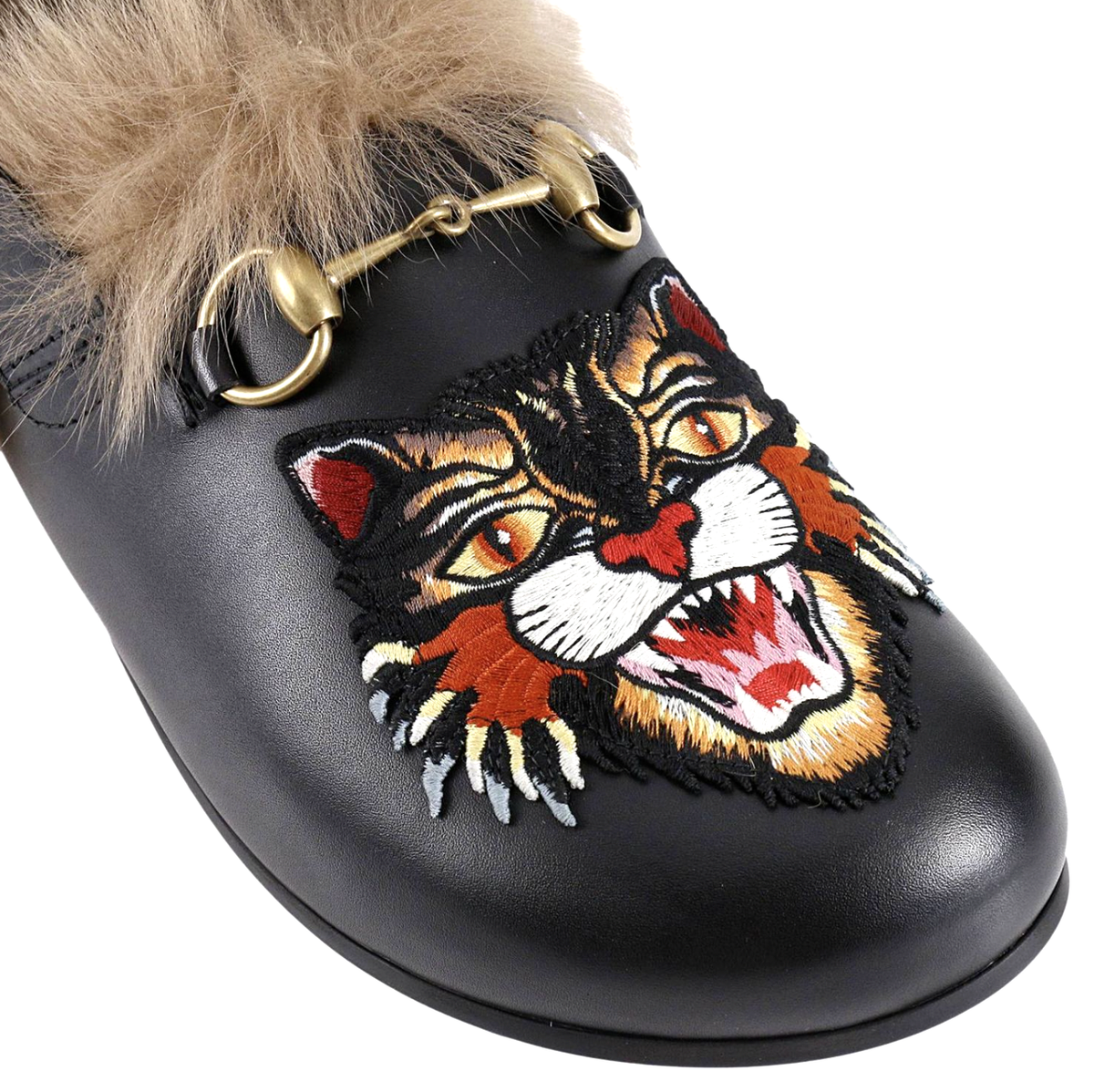 GUCCI Logo Angry Cat Men Slides Gucci GUCCI Logo Angry Cat Slides - 12 | Grailed main image 2