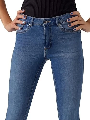 Vero Moda Jeans Skinny De Tiro Medio Alia Slim Fit Grande W31 L32" (fm53-9) - Imagen 3 de 3