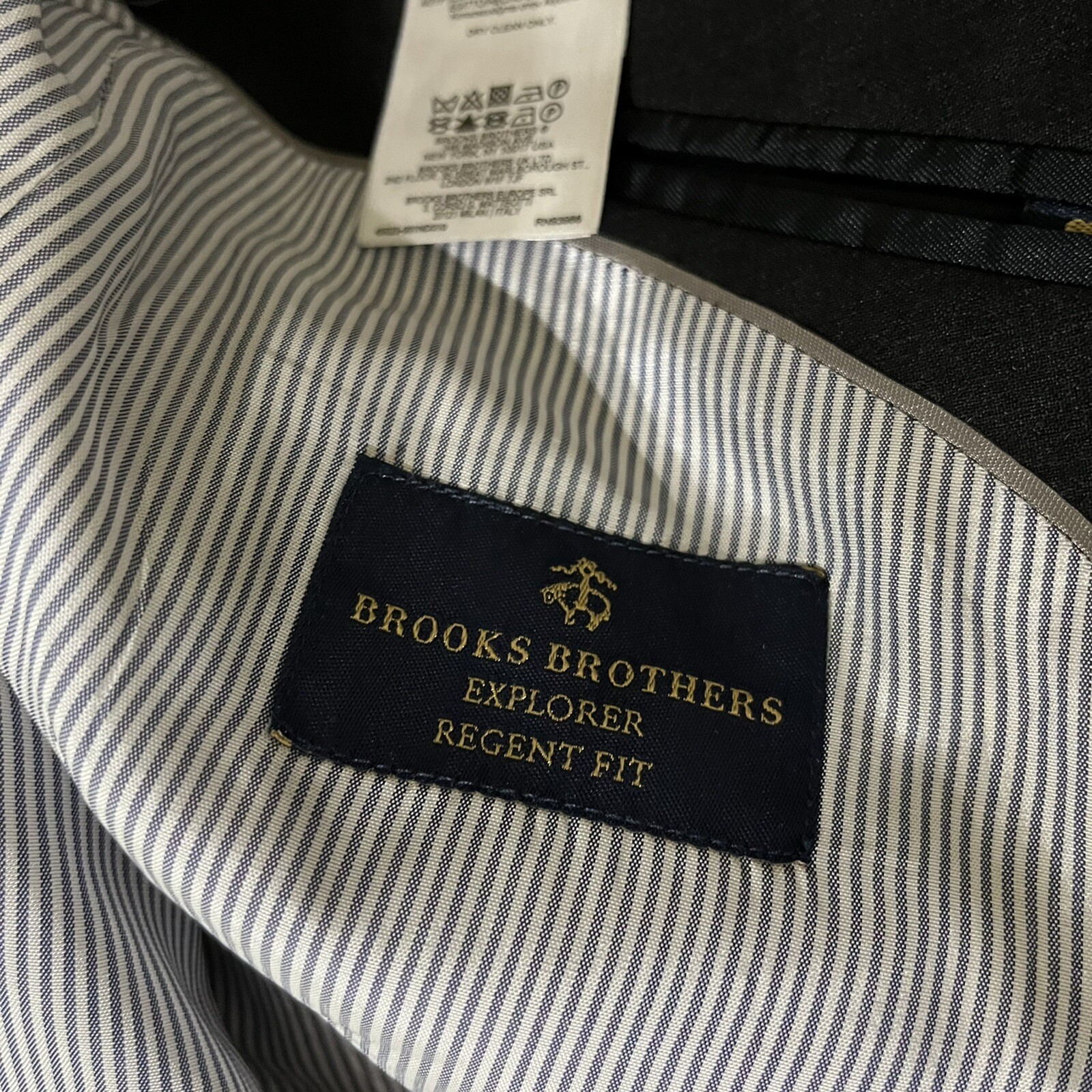 Brooks Brothers Madison Fit Blazer Black Wool Check M… Gem