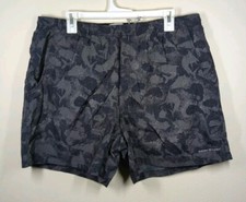 Columbia PFG Omni Shade Swim Trunk Shorts Mens Size XL Big Game Fish Print Lined