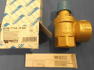 SV013-Watts Sicherheitsventil SVW1 1/4'' - 6 bar über 5000li Nr 02.19.408 