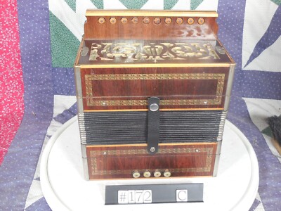 Hohner factory, stenciled accordion in C circa 1920 restored & tuned German Made