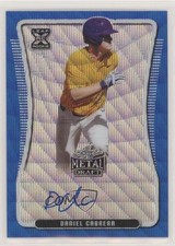 2020 Leaf Metal Draft Blue Wave 3/20 Daniel Cabrera #BA-DC3 Auto 4z8