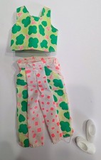Vintage Mattel Barbie 1990 Hawaiian Fun Fashions Neon Shirt and Top 7254