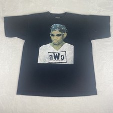 Vintage 1997 Todays Trendz Dennis Rodman nWo Shirt Mens XL Black Made in USA