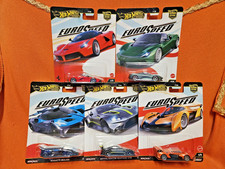 # 1/64 HOT WHEELS PREMIUM - SET COMPLETO 5pz EURO SPEED MISB FERRARI LAFERRARI #