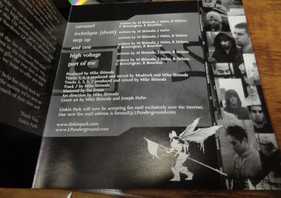 HYBRID THEORY (LINKIN PARK) DEMO EP CD 1999 (LPU REISSUE 2001) RARE MIKE SHINODA - Image 4 of 4