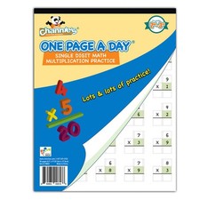 One Page A Day Single Digit Multiplication Math Workbook Grade 23 Tear Off