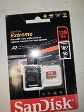 SanDisk Extreme microSD card with extreme capture, transfer and app speeds 128GB