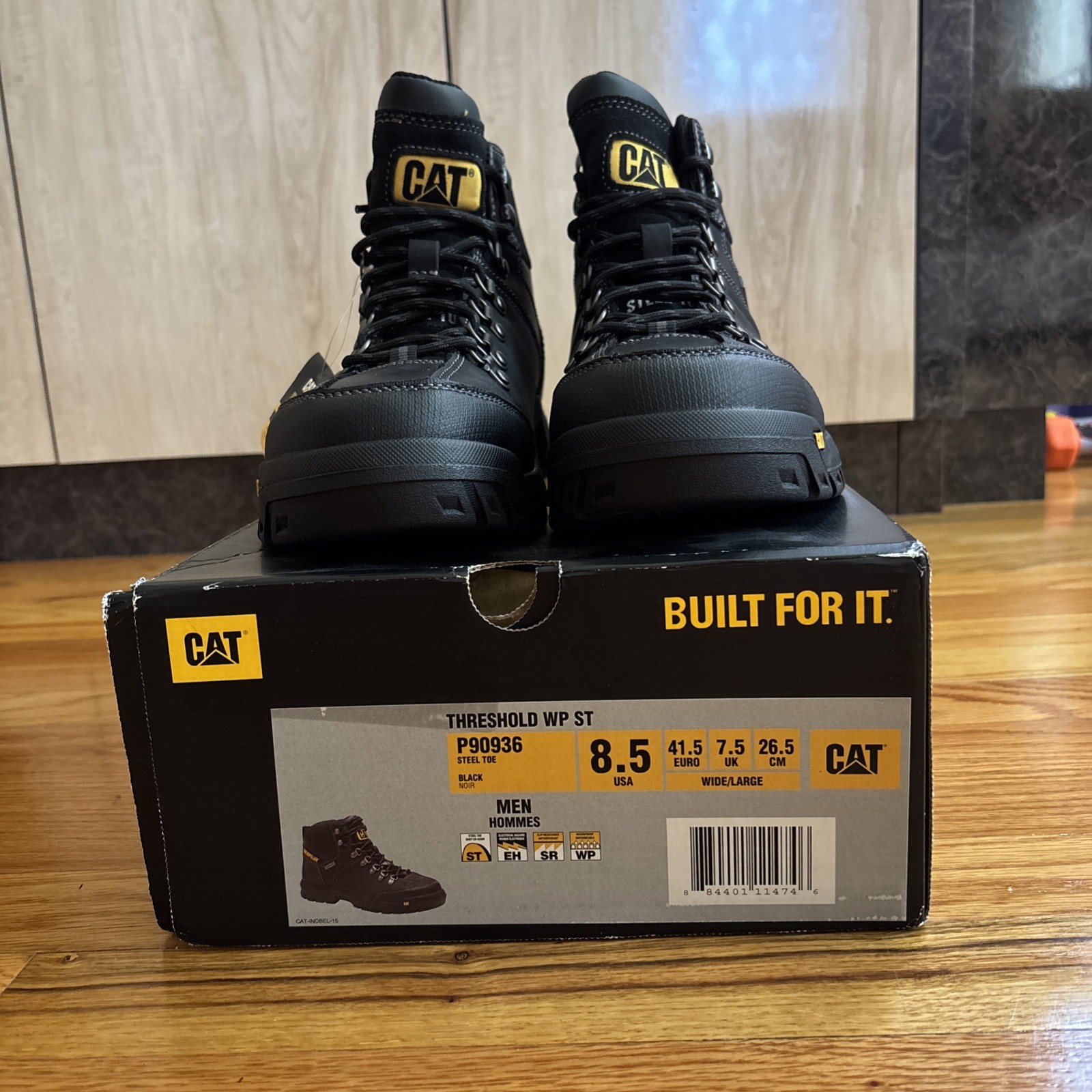 Caterpillar Men's Threshold Waterproof Steel Toe Work Boot - P90936 8.5 USA image 2