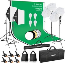 Photography Lighting Kit with Backdrop