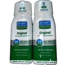 2x Smart Mouth Original Mouthwash 16oz Zinc Activated Formula