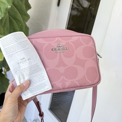 Coach Jamie Camera Bag In Maxi Signature Canvas CCK73 Dusty Pink