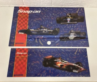 Snap On Tools Williams F1 Aufkleber-Kit für 26'' Stapel New Old Stock Retro selten 1999