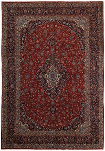 9.8 x 13.3 Classic Handmade Perrsian Kashaan Traditional Rug BIG SALE #F-6834