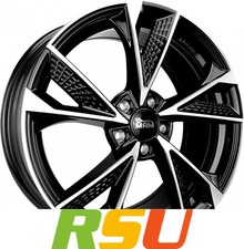 MAM RS6 black front polish 8x18" ET38 LK5 100 ML 63.4 Alufelgen 18 Zoll