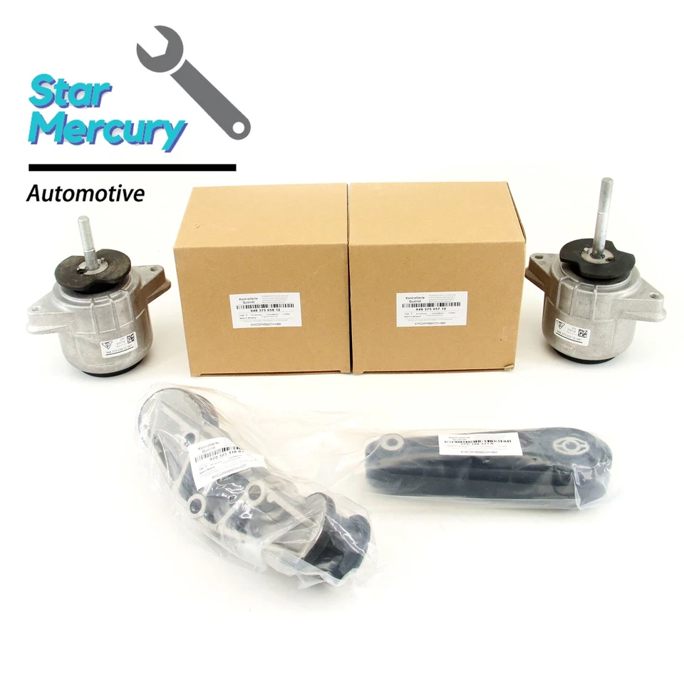 Genuine OEM Engine Mount Complete Set for 2010-2016 Porsche Panamera 4.8L Models Foto 2 de 4