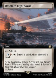 Desolate Lighthouse Extended Art Surge Foil #1080 Doctor Who MTG