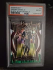 3331 Jayden Daniels 2024 Panini Select #26 Black and Green Prizm Shock RC PSA 8