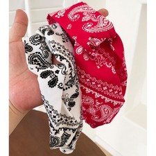 Cashew Wide Headband for Women Elastic Stretchy Cloth Hairband 5cm Fit