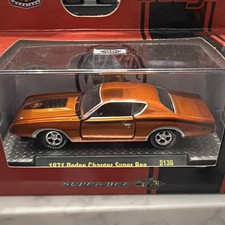 M2 Machines 164 1971 Dodge Charger Super Bee Orange Diecast Car W Case M2 Machines 164 1971 Dodge Charger Super Bee Orange Diecast Car W Case