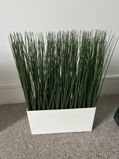 Ikea FEJKA Pianta artificiale in vaso con vaso, erba da interno/esterno ideale su balcone 