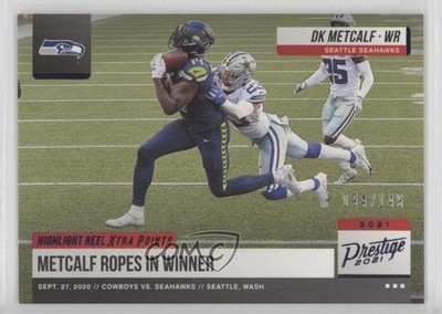 2021 Panini Prestige Highlight Reel Xtra Points Purple 94/149 DK Metcalf 1k0s