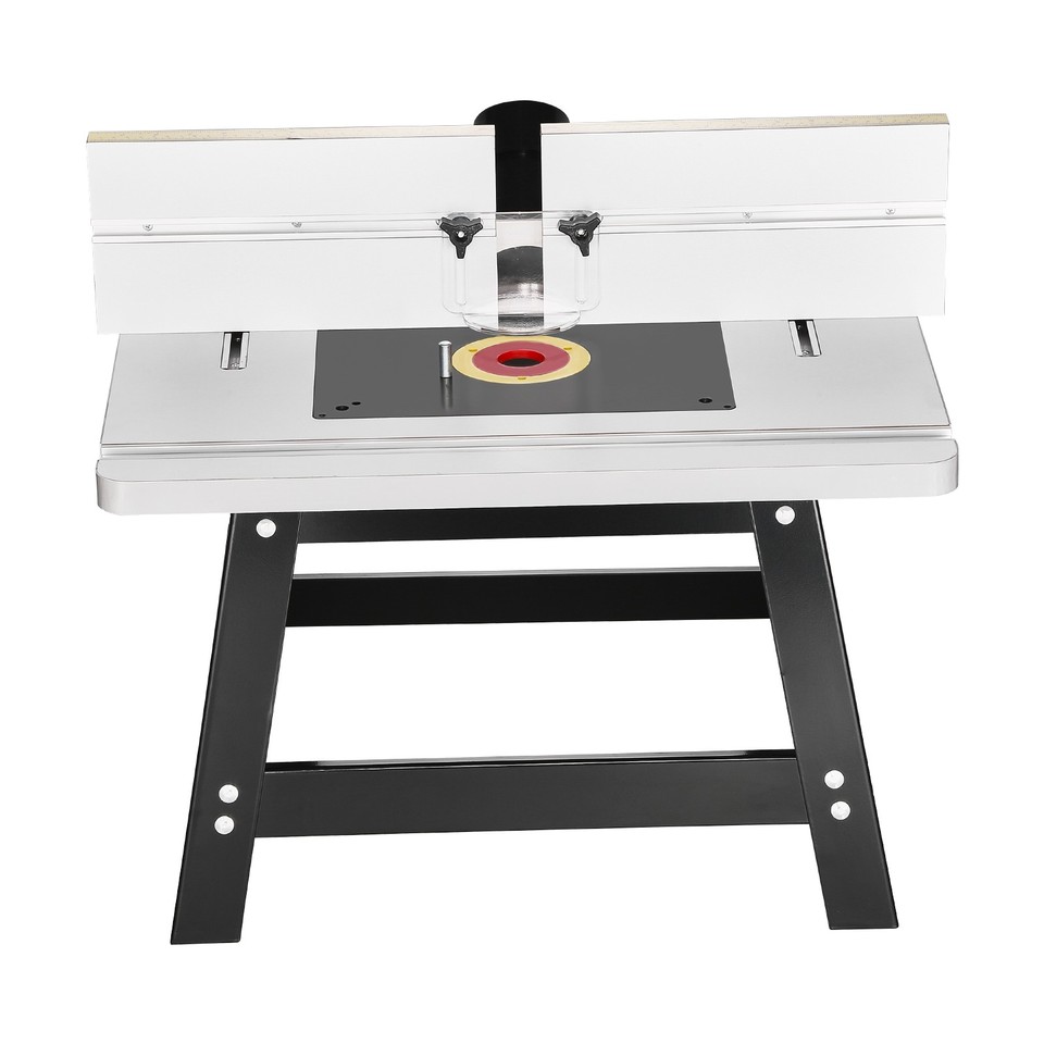VEVOR Benchtop Router Table 24 x 15.7 in with Fence MDF Top Dust ...