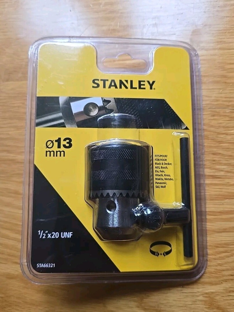 Stanley 13mm Chuck & Key 1/2'' x20 UNF STA66321