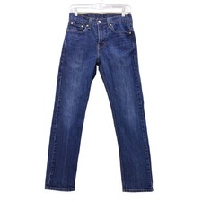 Levis 502 Mens W29 L30 Regular Tapered Fit Dark Wash Denim Jeans