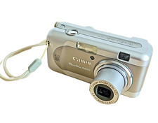 Canon PowerShot A420 Digitalkamera Silber | Vintage Y2K Digicam | TOP Kontakte