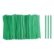 1000pcs Bag Twist Ties 3.5" Reusable Kraft Paper Twist Tie Green