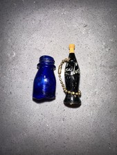 Mini Coca Cola Bottle and a Mini Blue Vase