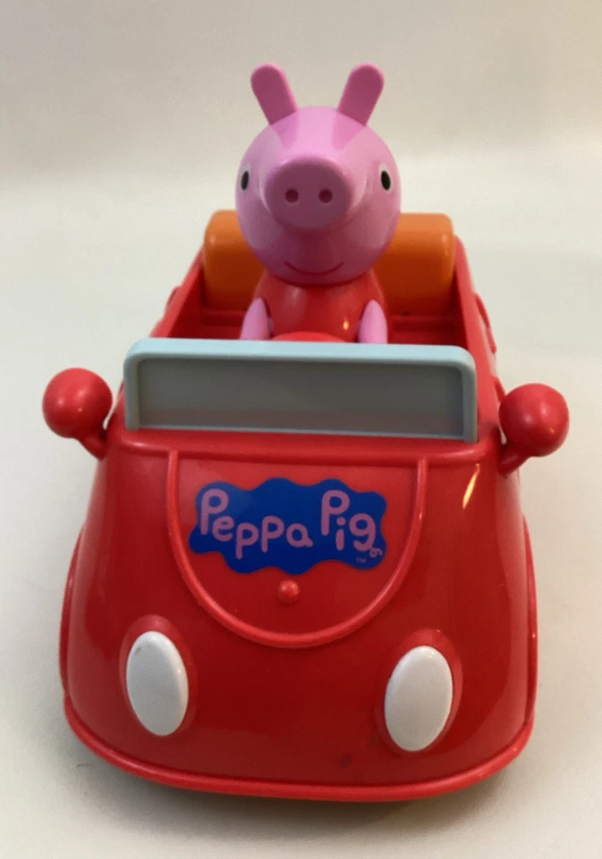 Peppa Pig Red Car Radio Control-Full Function Remote Wheelie Spin - Image 2 of 4