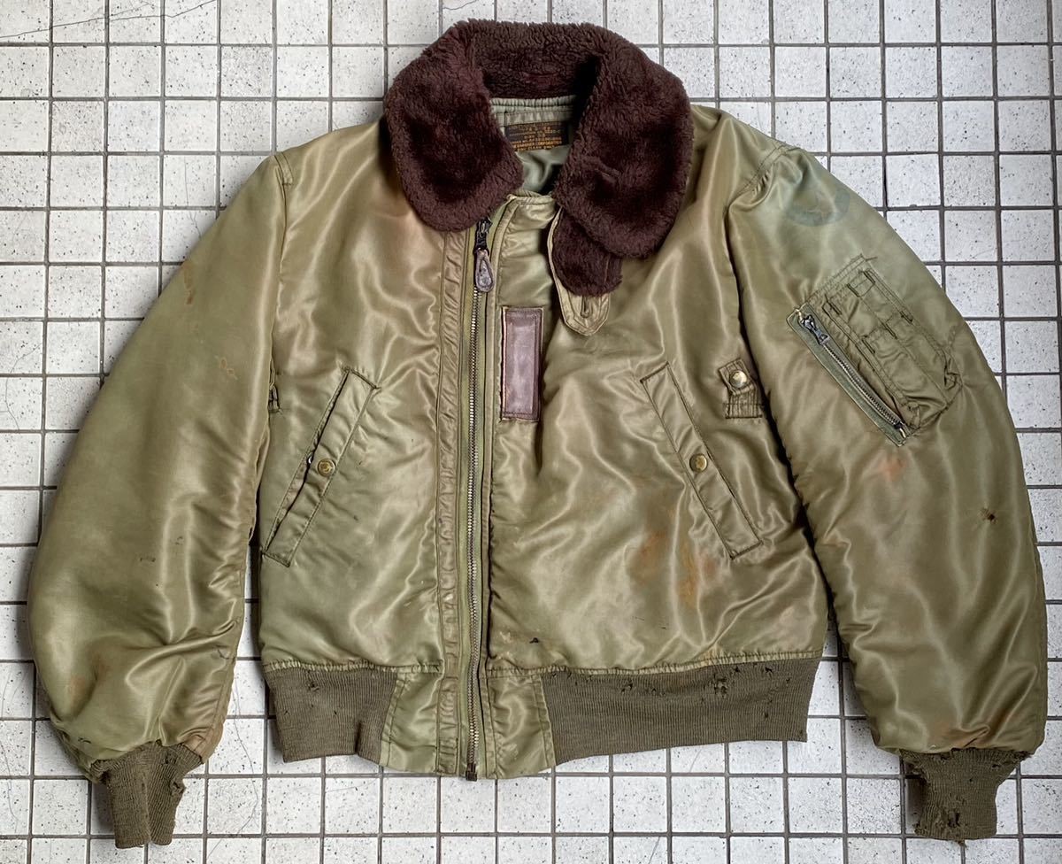 Vintage 1940's 50's WW 2 US Army Actual B-15 B Flight Jacket