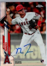 2020 Topps Chrome Rookie Auto Refractor /499 Matt Thaiss #RA-MT Auto RC