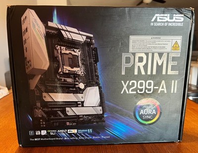 ASUS PRIME X299-A II LGA 2066, Intel Motherboard Preowned Read